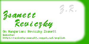 zsanett reviczky business card